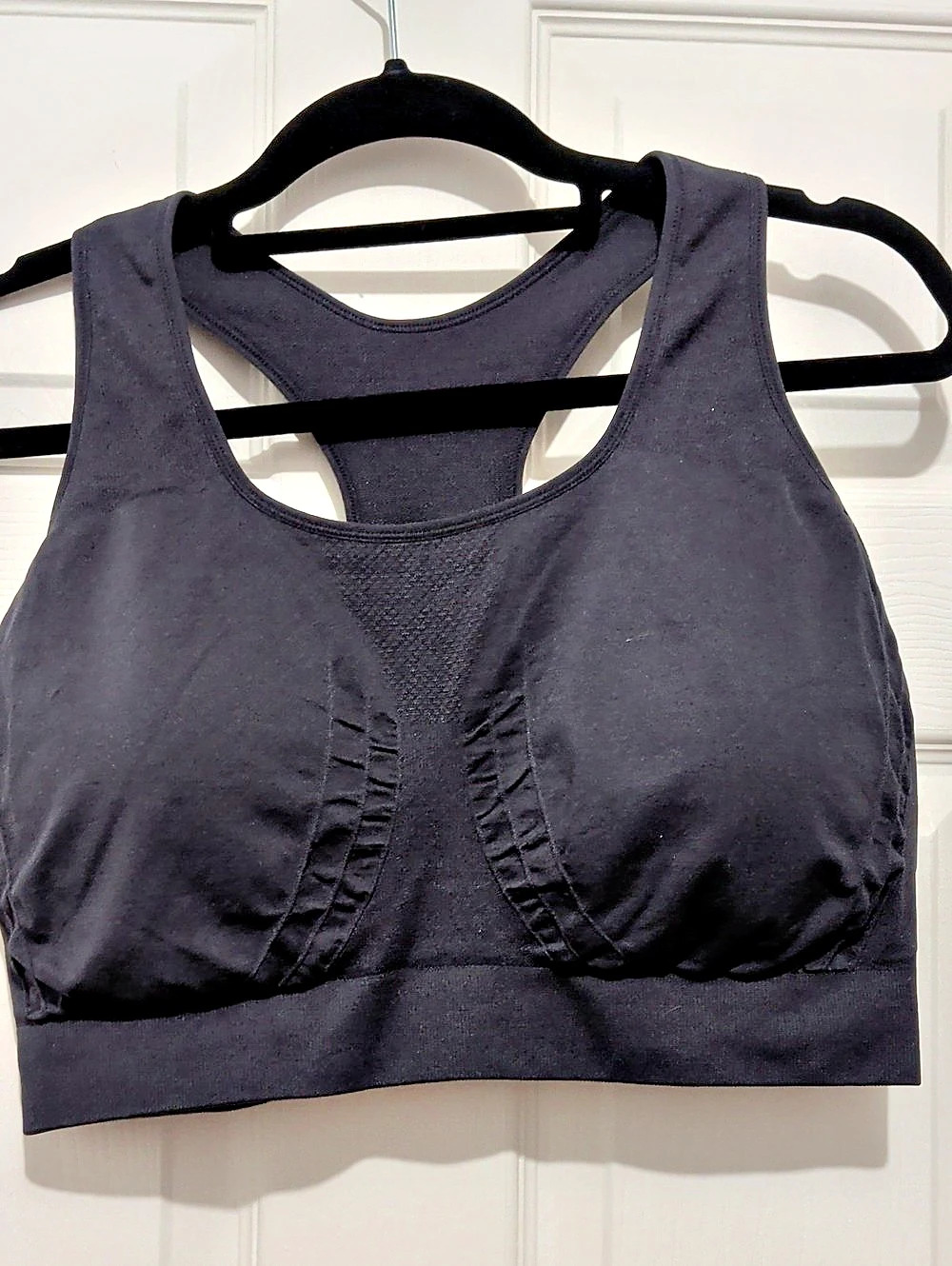 truekind Seamless Racerback Sports Bra Black 2XL